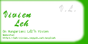 vivien leh business card